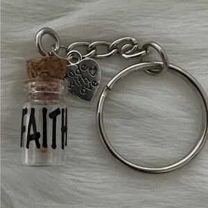 NWT Mustard seed faith keychain or Bag tag or necklace charm